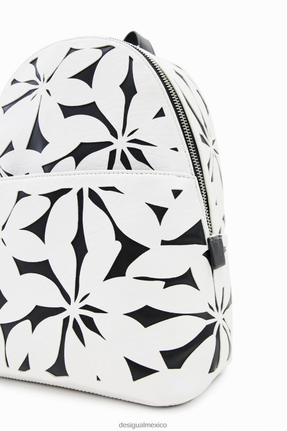 Desigual mujer mochila pequeña con flores troqueladas VZ26R01192 accesorio