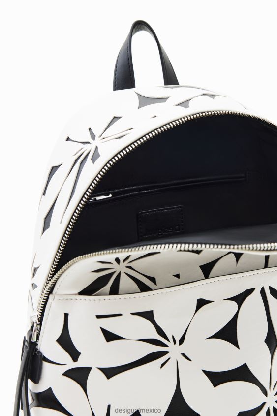 Desigual mujer mochila pequeña con flores troqueladas VZ26R01192 accesorio