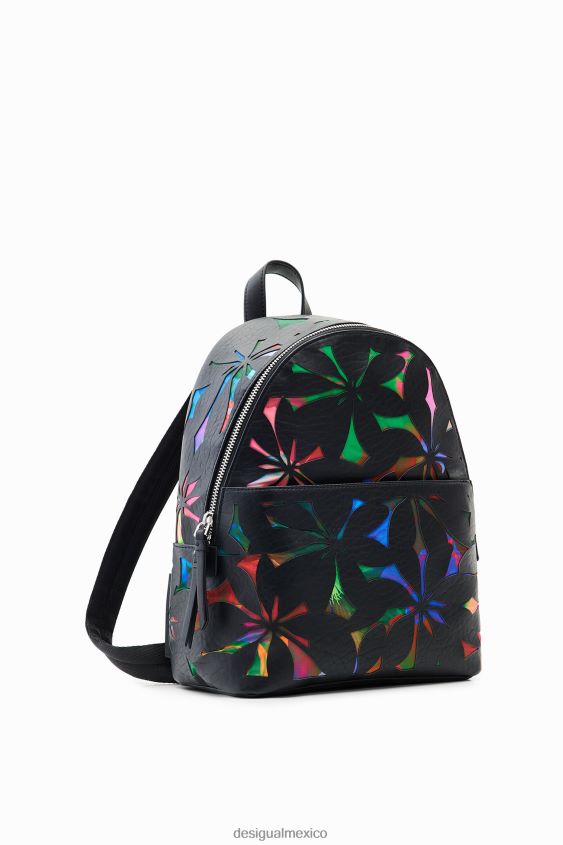 Desigual mujer mochila pequeña con flores troqueladas VZ26R01209 accesorio