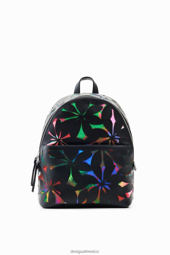 Desigual mujer mochila pequeña con flores troqueladas VZ26R01209 accesorio