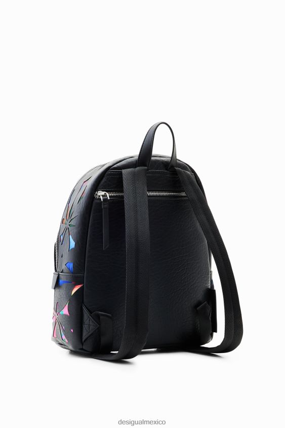 Desigual mujer mochila pequeña con flores troqueladas VZ26R01209 accesorio