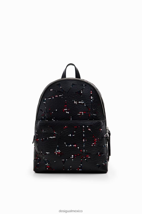 Desigual mujer mochila pequeña con flores troqueladas VZ26R01219 accesorio