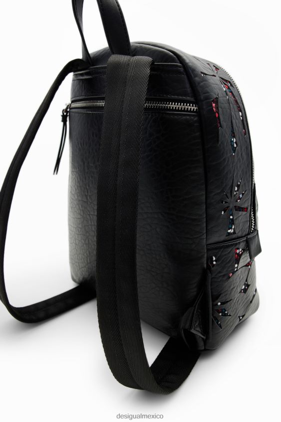 Desigual mujer mochila pequeña con flores troqueladas VZ26R01219 accesorio
