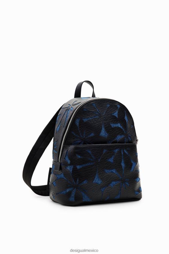 Desigual mujer mochila pequeña con flores troqueladas VZ26R01221 accesorio