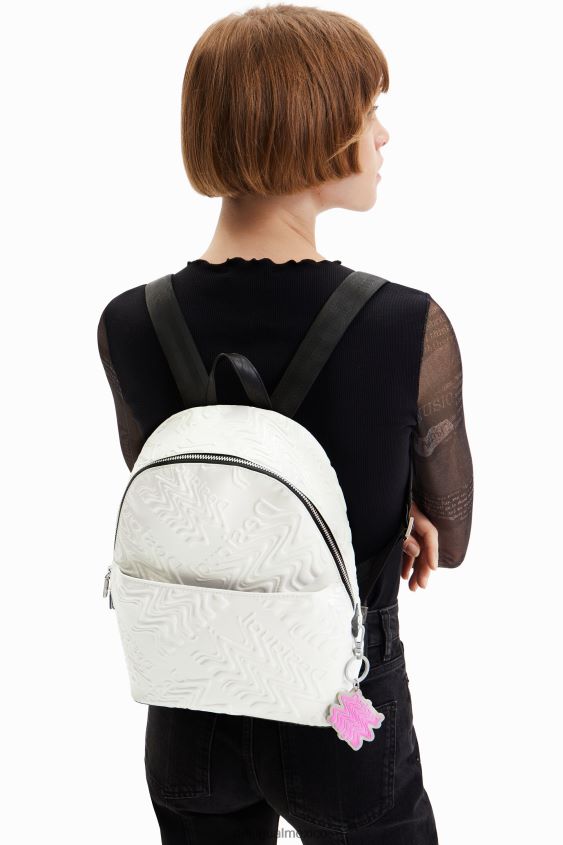 Desigual mujer mochila pequeña con logo iridiscente VZ26R01354 accesorio