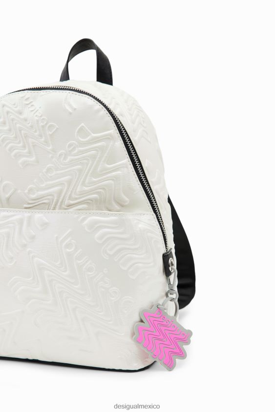 Desigual mujer mochila pequeña con logo iridiscente VZ26R01354 accesorio