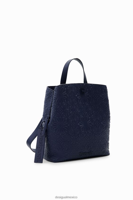 Desigual mujer mochila pequeña con relieve geométrico VZ26R01250 accesorio