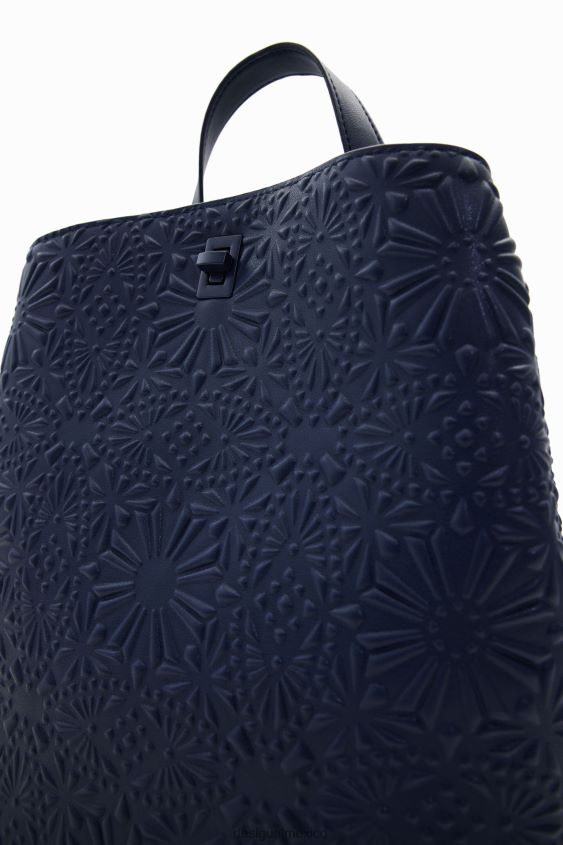 Desigual mujer mochila pequeña con relieve geométrico VZ26R01250 accesorio