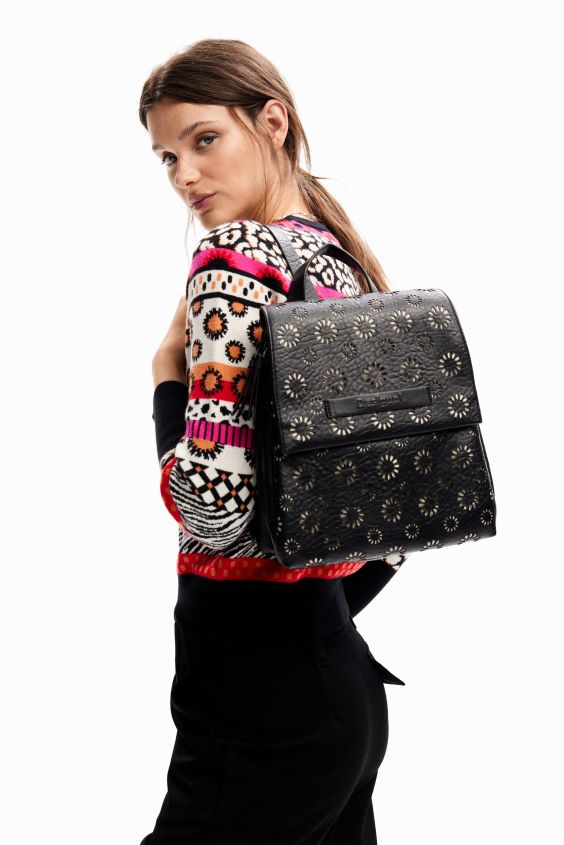 Desigual mujer mochila pequeña troquelada VZ26R01178 accesorio