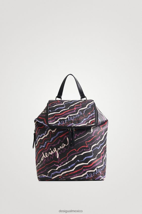 Desigual mujer mochila pintada con efecto de cuero VZ26R01374 accesorio