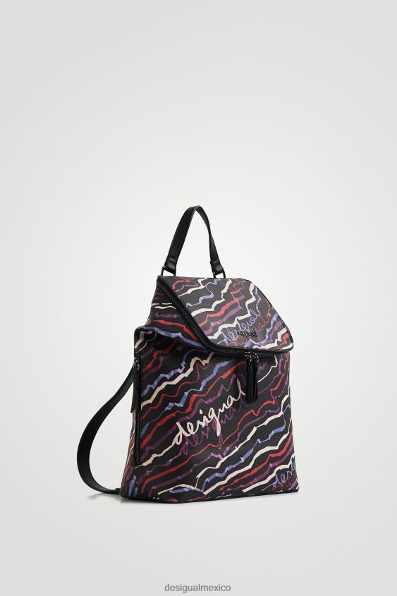 Desigual mujer mochila pintada con efecto de cuero VZ26R01374 accesorio