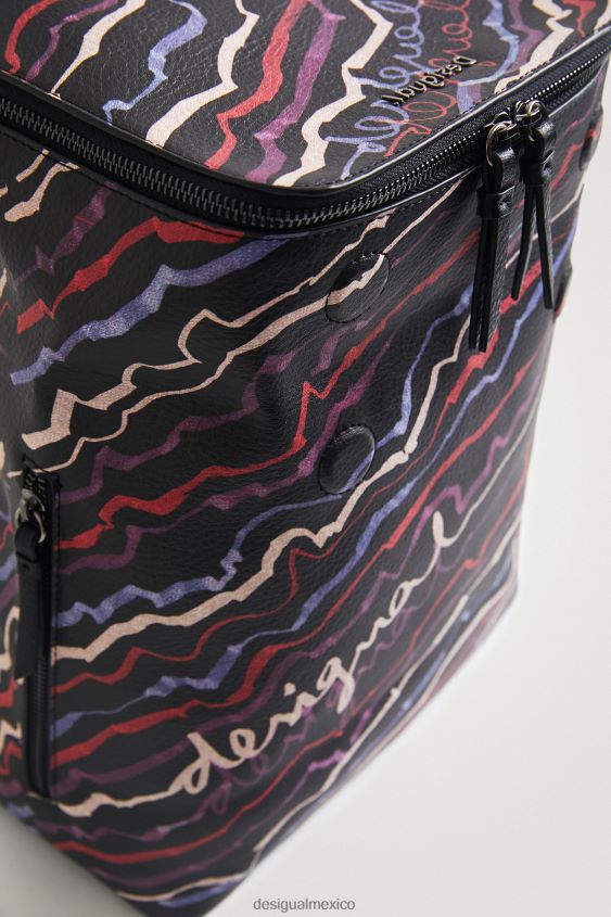 Desigual mujer mochila pintada con efecto de cuero VZ26R01374 accesorio
