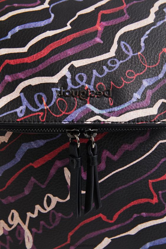 Desigual mujer mochila pintada con efecto de cuero VZ26R01374 accesorio