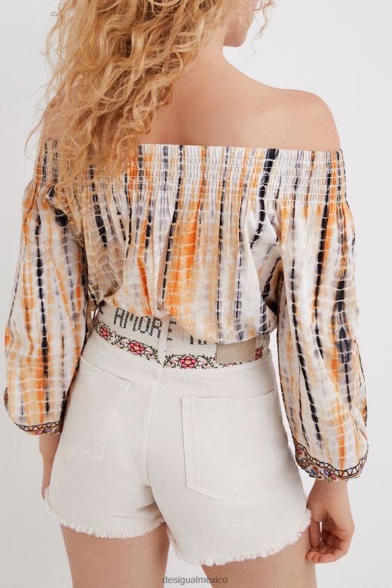Desigual mujer blusa con cuello barco VZ26R0812 ropa