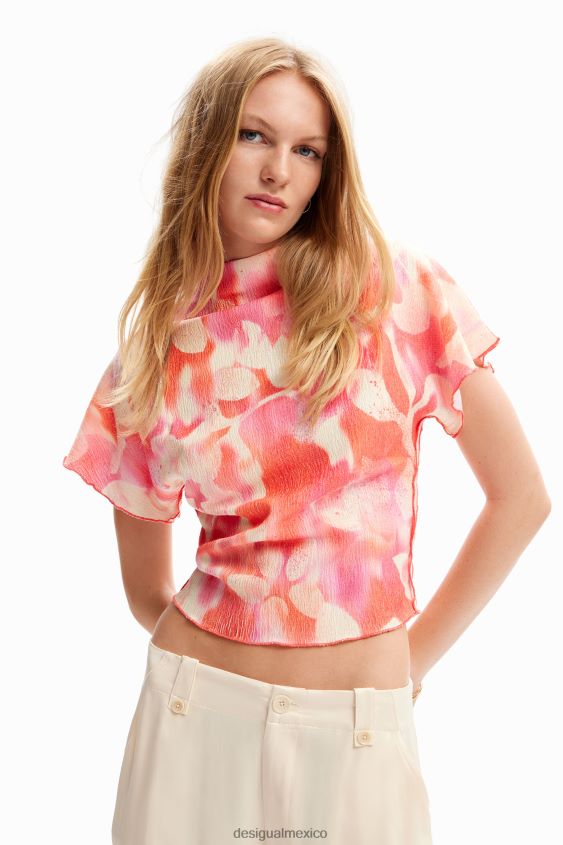 Desigual mujer blusa con textura floral VZ26R0360 ropa