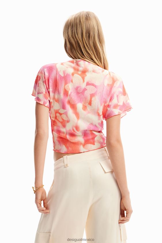 Desigual mujer blusa con textura floral VZ26R0360 ropa