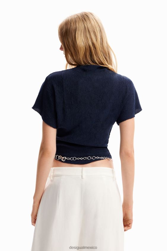 Desigual mujer blusa con textura lisa VZ26R0242 ropa