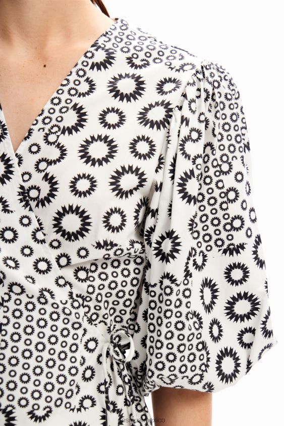 Desigual mujer blusa cruzada con patchwork VZ26R088 ropa