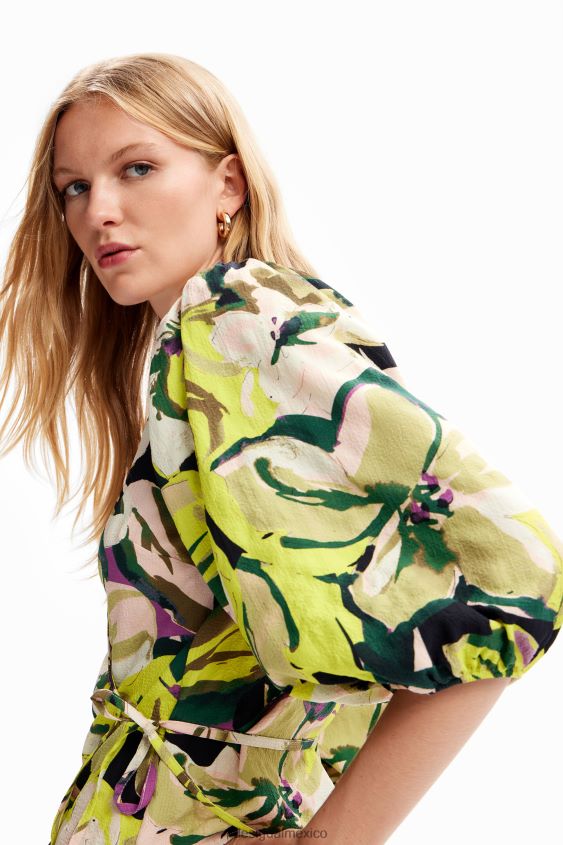Desigual mujer blusa cruzada floral VZ26R0259 ropa
