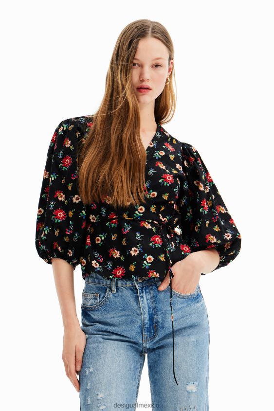 Desigual mujer blusa cruzada floral VZ26R0619 ropa