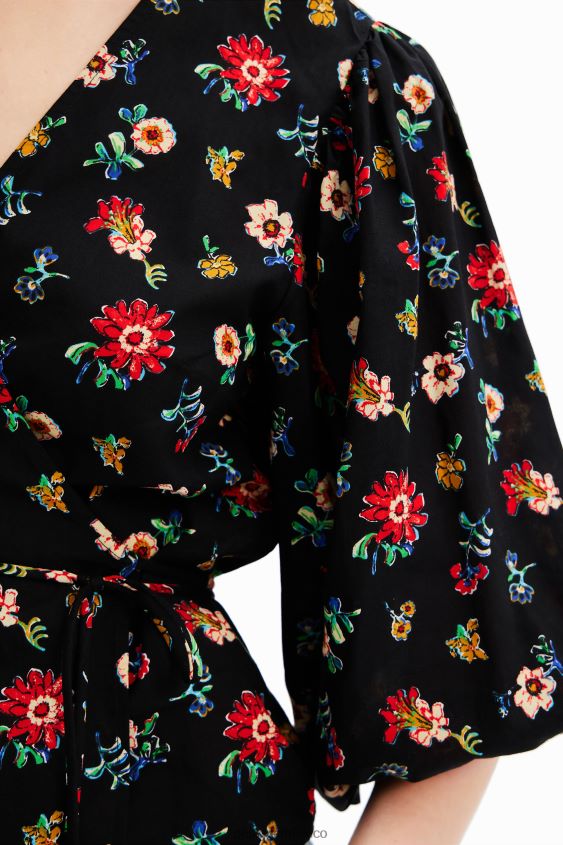 Desigual mujer blusa cruzada floral VZ26R0619 ropa
