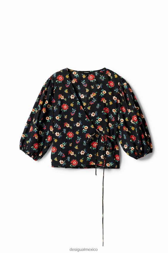 Desigual mujer blusa cruzada floral VZ26R0619 ropa
