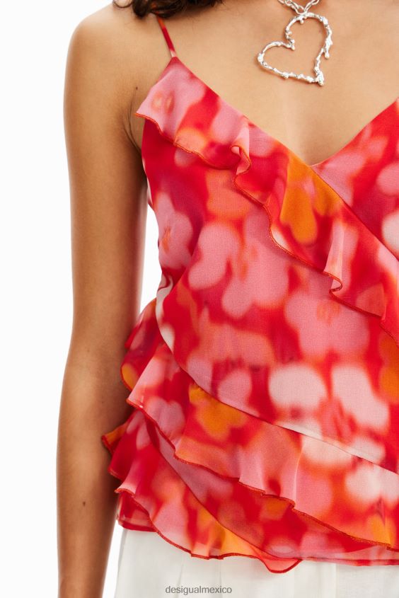 Desigual mujer blusa floral con tiras VZ26R0480 ropa