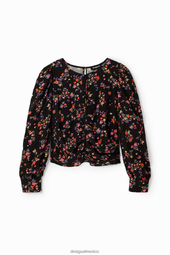 Desigual mujer blusa floral fruncida VZ26R0258 ropa