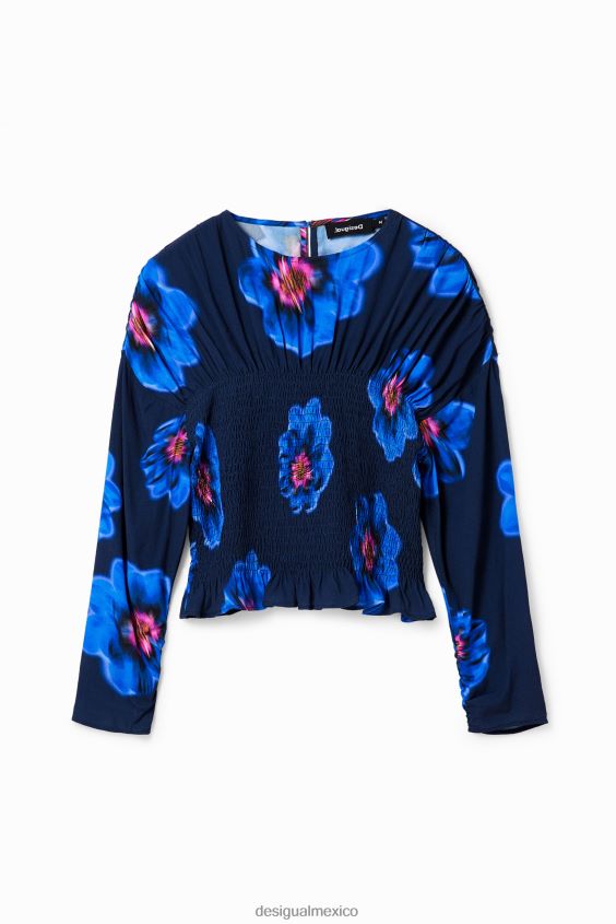 Desigual mujer blusa floral fruncida VZ26R0770 ropa