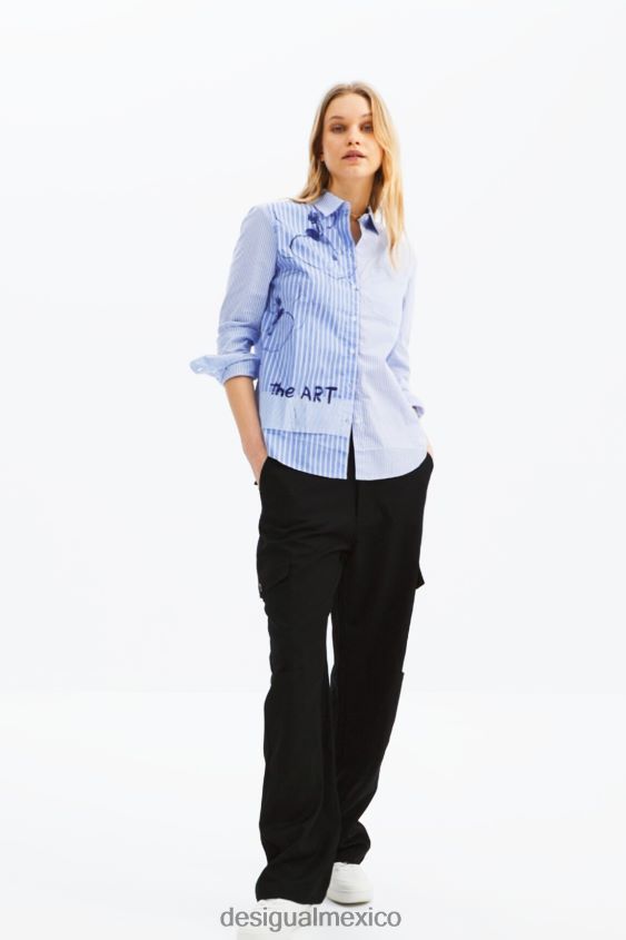 Desigual mujer camisa a rayas artística VZ26R01012 ropa