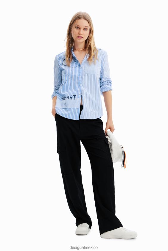 Desigual mujer camisa a rayas artística VZ26R01012 ropa