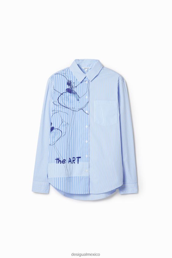Desigual mujer camisa a rayas artística VZ26R01012 ropa