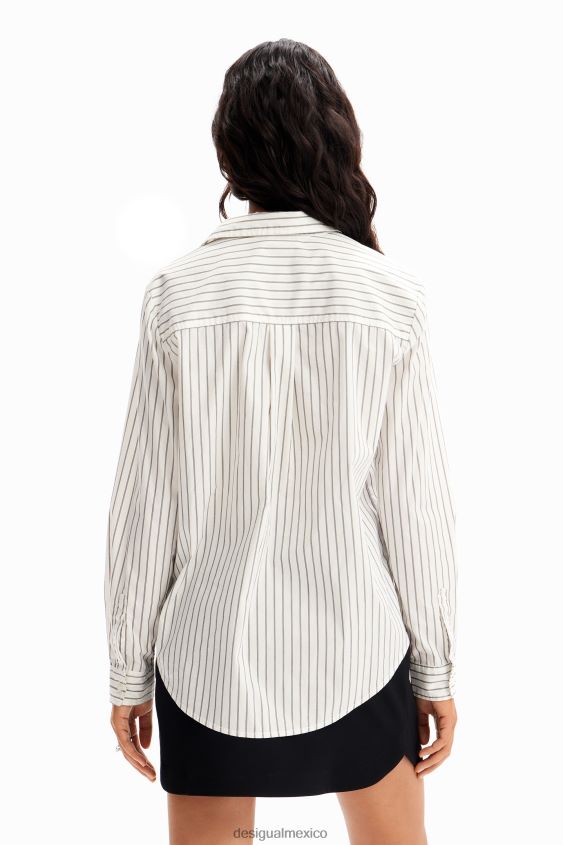 Desigual mujer camisa a rayas con flores VZ26R0114 ropa