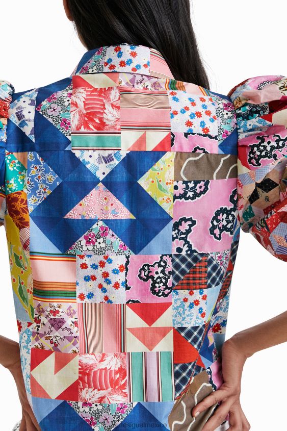Desigual mujer camisa con patchwork de johnson hartig VZ26R01106 ropa