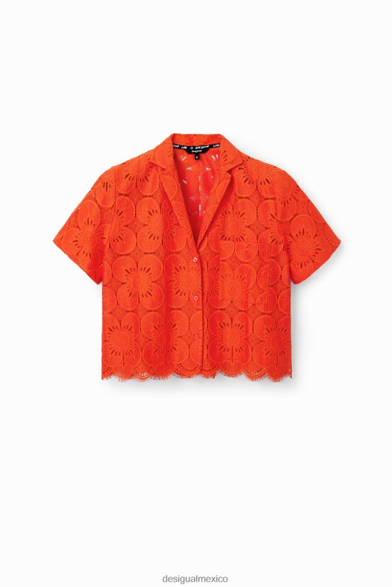 Desigual mujer camisa corta de encaje VZ26R0454 ropa