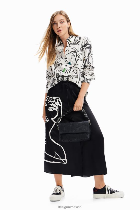 Desigual mujer camisa de caras artísticas VZ26R010 ropa