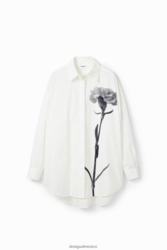 Desigual mujer camisa de flores de gran tamaño VZ26R0113 ropa