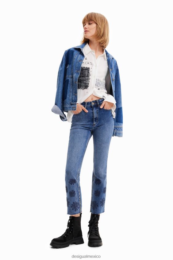 Desigual mujer camisa de patchwork y flores VZ26R01022 ropa
