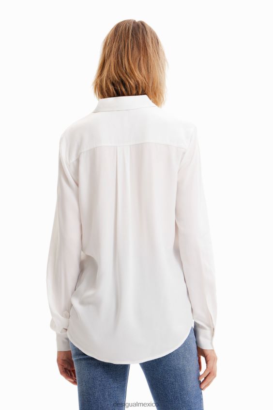 Desigual mujer camisa de patchwork y flores VZ26R01022 ropa