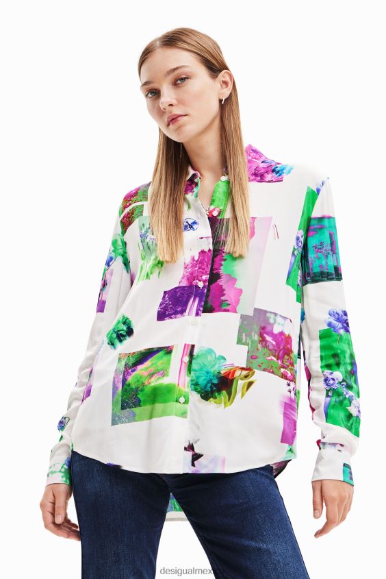 Desigual mujer camisa fotográfica digital VZ26R0899 ropa