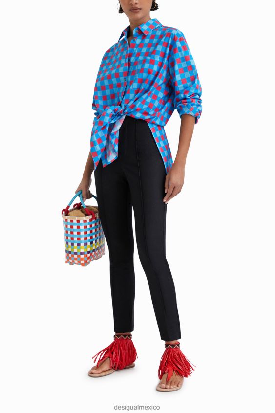 Desigual mujer camisa oversize stella jean VZ26R0431 ropa
