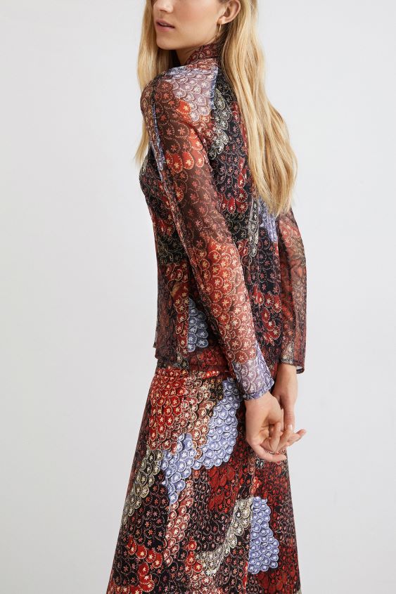 Desigual mujer frisos blusa elastica VZ26R01040 ropa