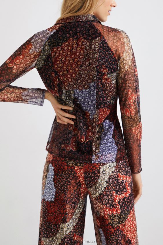 Desigual mujer frisos blusa elastica VZ26R01040 ropa