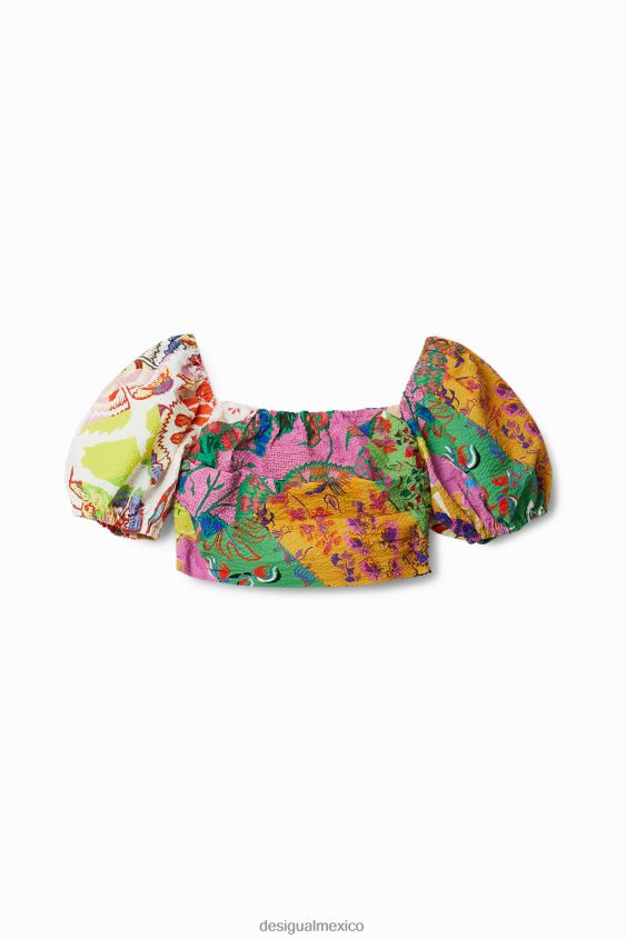 Desigual mujer metro. blusa corta de christian lacroix VZ26R0684 ropa