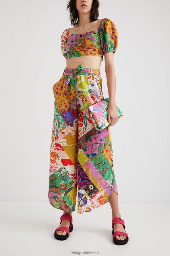 Desigual mujer metro. blusa corta de christian lacroix VZ26R0684 ropa