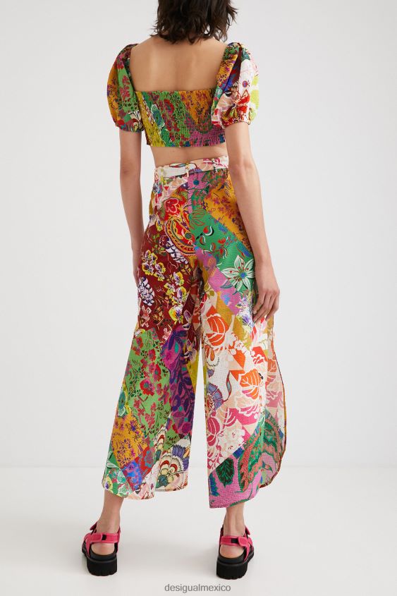 Desigual mujer metro. blusa corta de christian lacroix VZ26R0684 ropa