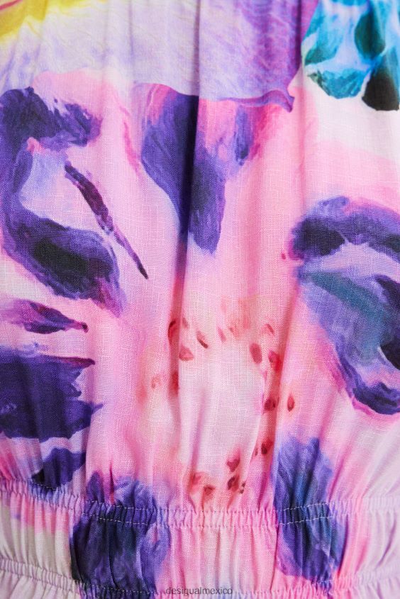 Desigual mujer metro. blusa corta floral de christian lacroix VZ26R0794 ropa