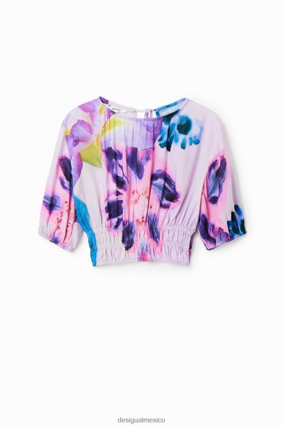 Desigual mujer metro. blusa corta floral de christian lacroix VZ26R0794 ropa