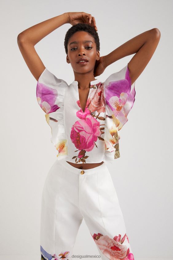 Desigual mujer metro. blusa floral de christian lacroix VZ26R01103 ropa