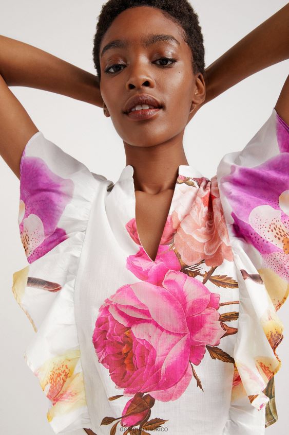 Desigual mujer metro. blusa floral de christian lacroix VZ26R01103 ropa